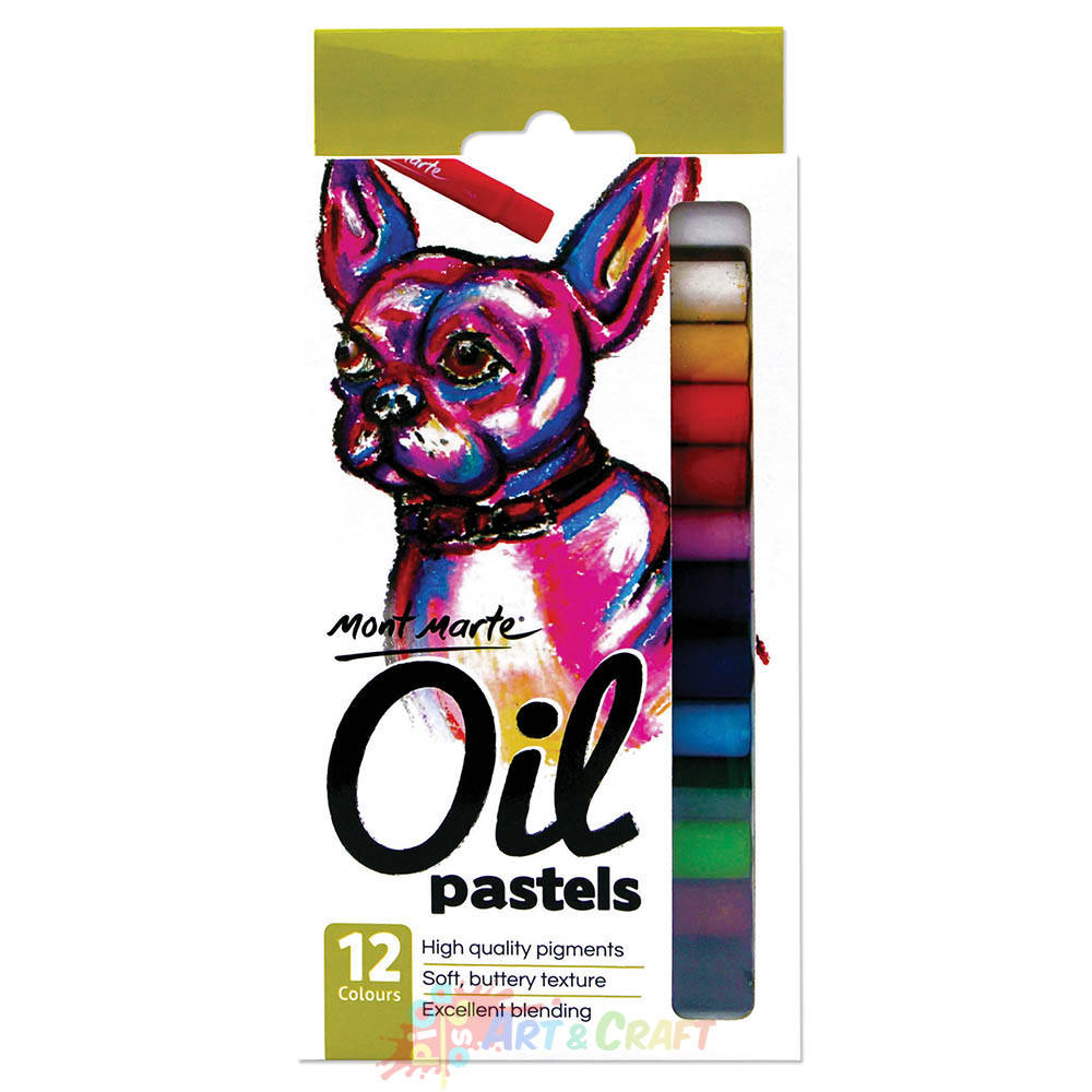 M.M. Oil Pastels 12pce - Picasso Art & Craft