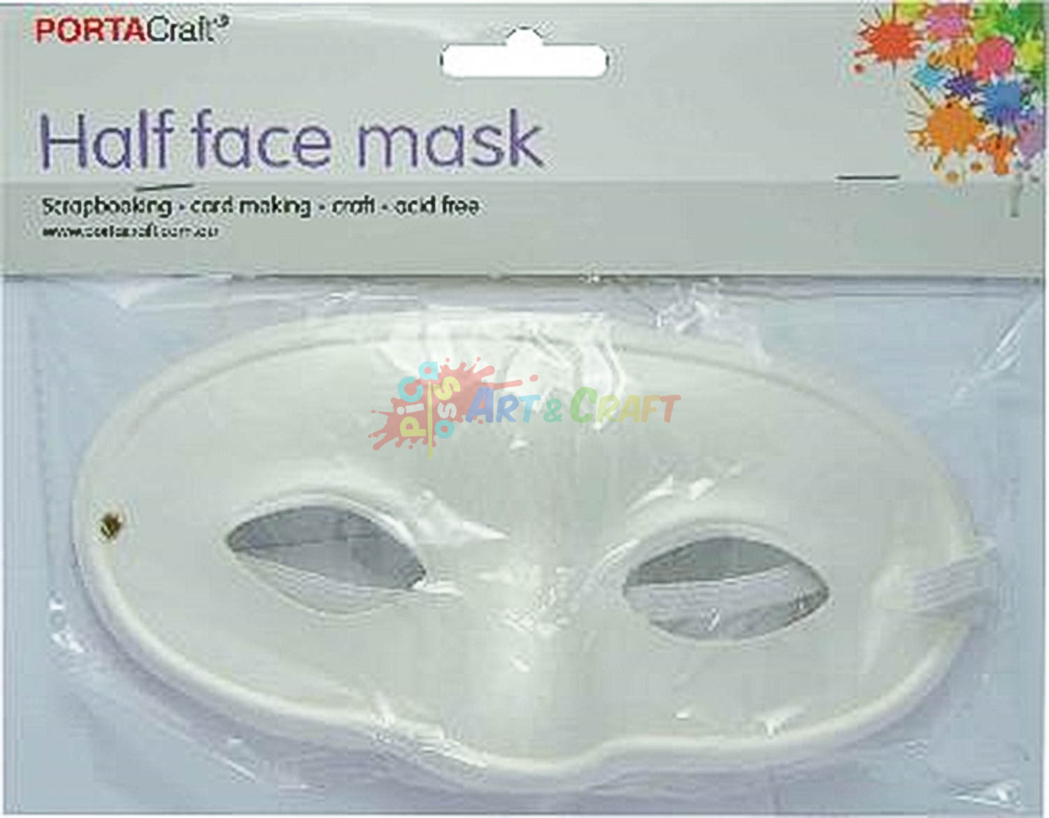 Paper Mache Mask Half Face - Picasso Art & Craft