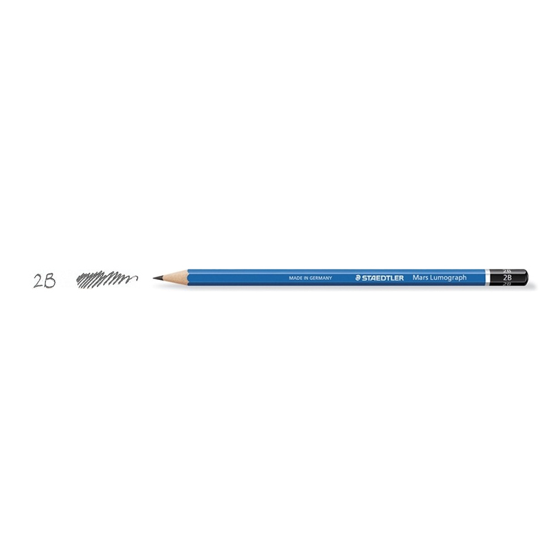 Staedtler 100 Mars Lumograph Black Pencil - 2B - Picasso Art & Craft