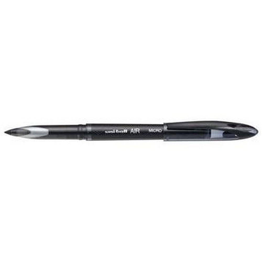 BLACK - UNIBALL AIRLIQUID INK ROLLERBALL PEN MICRO 0.5MM 12 PACK ...