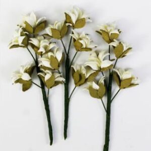 HM PAPER FLOWERS IVORY